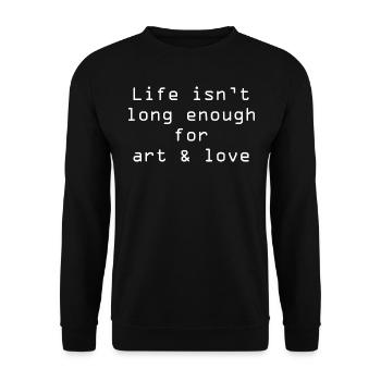Motivation quote - Unisex Sweatshirt - black - Front - Alina (178cm) & Michal (187cm)