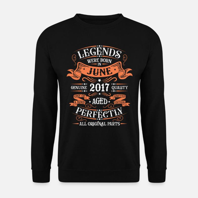 Geboren im Juni 2017 - Unisex Pullover - Schwarz