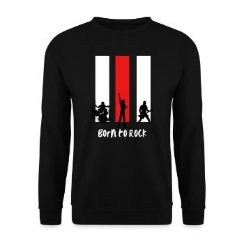 Né pour le rock - Sweat-shirt Unisexe - noir - Devant - Alina (178cm) & Michal (187cm)