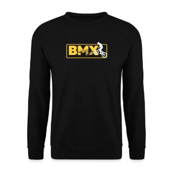 bmx - Sweat-shirt Unisexe - noir - Devant - Alina (178cm) & Michal (187cm)