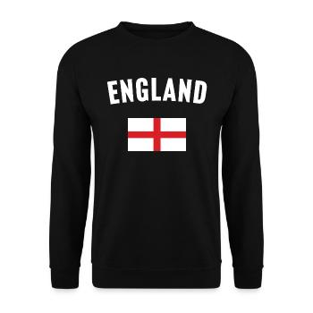 Drapeau de l’Angleterre - Sweat-shirt Unisexe - noir - Devant - Alina (178cm) & Michal (187cm)