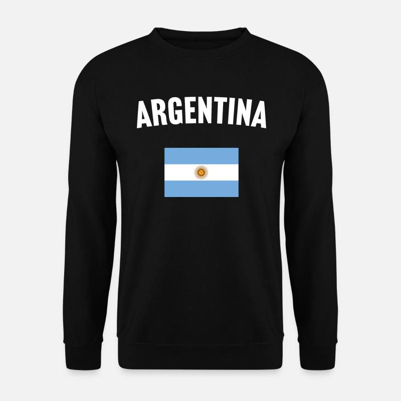 Argentina Flag - Unisex Sweatshirt - black