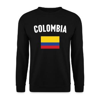 Drapeau de la Colombie - Sweat-shirt Unisexe - noir - Devant - Alina (178cm) & Michal (187cm)
