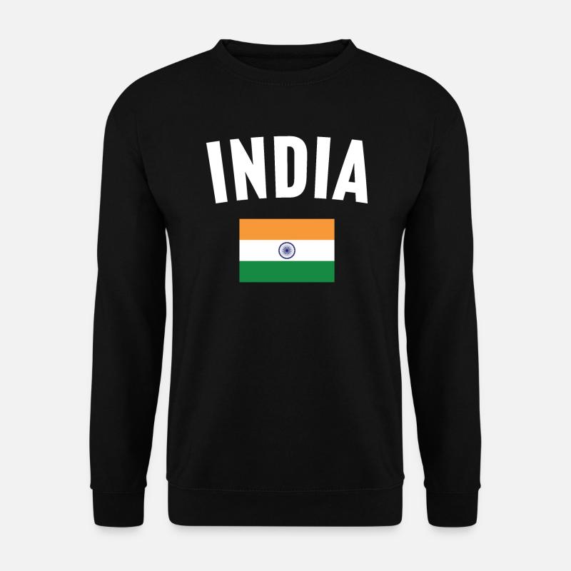 India Flag - Unisex Sweatshirt - black