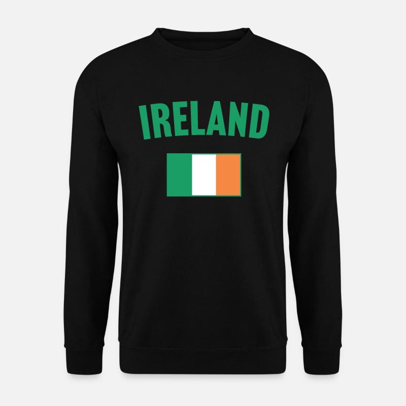 Irland Flagge - Unisex Pullover - Schwarz