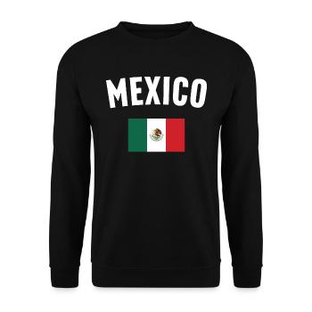 Drapeau du Mexique - Sweat-shirt Unisexe - noir - Devant - Alina (178cm) & Michal (187cm)