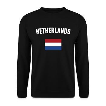 Drapeau néerlandais - Sweat-shirt Unisexe - noir - Devant - Alina (178cm) & Michal (187cm)