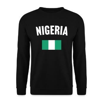 Drapeau du Nigeria - Sweat-shirt Unisexe - noir - Devant - Alina (178cm) & Michal (187cm)