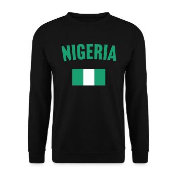 Drapeau du Nigeria - Sweat-shirt Unisexe - noir - Devant - Alina (178cm) & Michal (187cm)