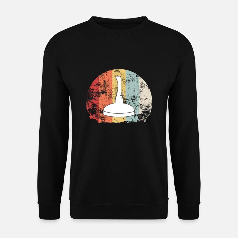 Stockschießen Retro Geschenk | Eisstocksport Daube - Unisex Pullover - Schwarz