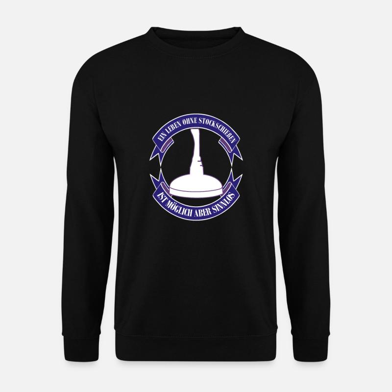 Stockschießen Zubehör | Stockschützen Geschenke - Unisex Pullover - Schwarz