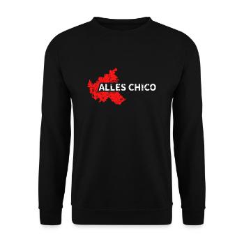 Alles Chico Hamburg Dialekt Hansestadt Hamburg - Unisex Pullover - Schwarz - Vorne - Alina (178cm) & Michal (187cm)
