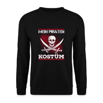 Mon costume de pirate - Sweat-shirt Unisexe - noir - Devant - Alina (178cm) & Michal (187cm)