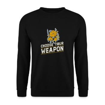 Fantasy RPG Cube Jeu de rôle amusant - Sweat-shirt Unisexe - noir - Devant - Alina (178cm) & Michal (187cm)