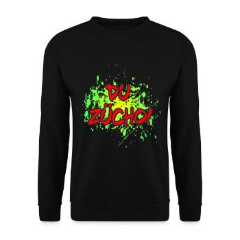 Du Zücho! - Unisex Pullover - Schwarz - Vorne - Alina (178cm) & Michal (187cm)