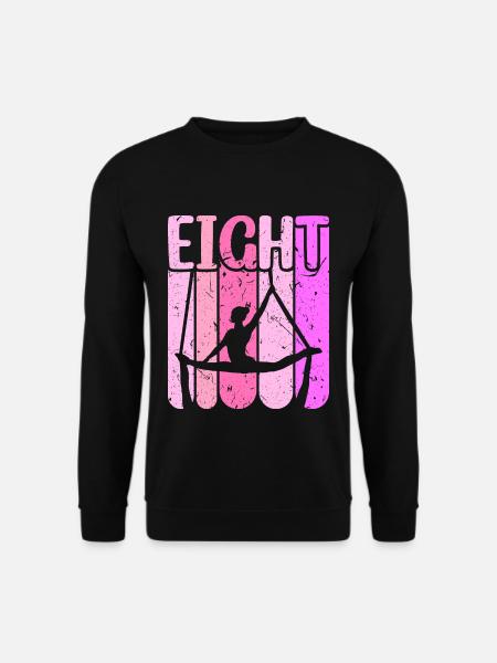 Aerialist 8. Geburtstag Aerial Silk Yoga - Unisex Pullover - Schwarz
