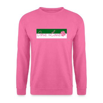 ONE LOVE - Unisex Pullover - Pink - Vorne