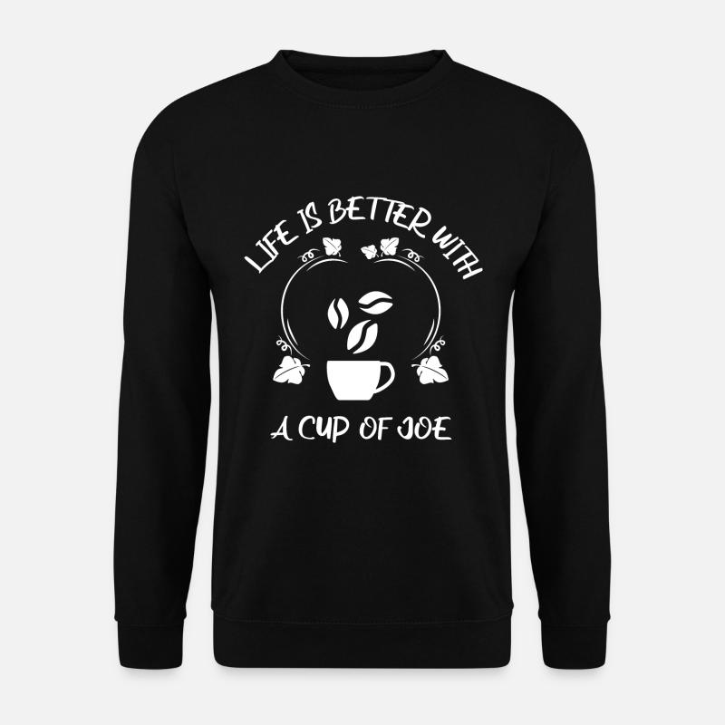Kaffee Espresso Käffchen - Unisex Pullover - Schwarz