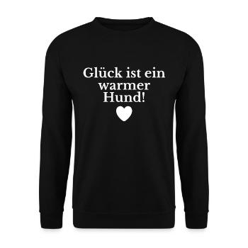 Dicton de chien - Sweat-shirt Unisexe - noir - Devant - Alina (178cm) & Michal (187cm)