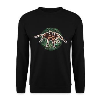 Un oiseau-araignée effrayante comme illustration - Sweat-shirt Unisexe - noir - Devant - Alina (178cm) & Michal (187cm)