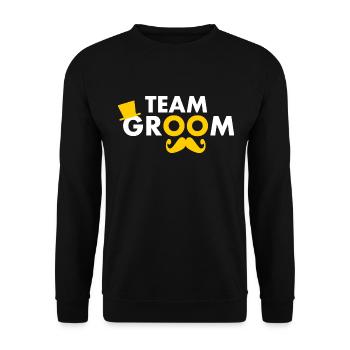 Team groom - Sweat-shirt Unisexe - noir - Devant - Alina (178cm) & Michal (187cm)
