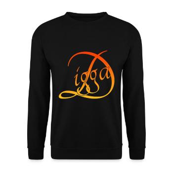 Digga - Unisex Pullover - Schwarz - Vorne - Alina (178cm) & Michal (187cm)