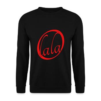 Oh lala, cooler Spruch, lustiger Spruch - Unisex Pullover - Schwarz - Vorne - Alina (178cm) & Michal (187cm)