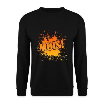 Moin Anker Hamburg Skipper - Unisex Pullover - Schwarz - Vorne - Alina (178cm) & Michal (187cm)