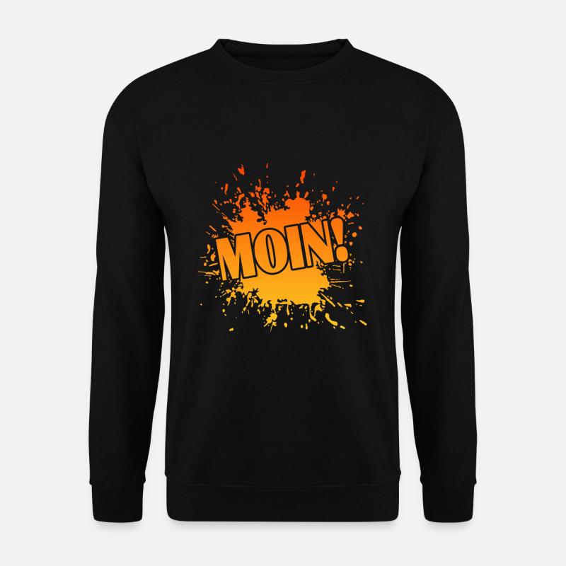 Moin Anker Hamburg Skipper - Unisex Pullover - Schwarz