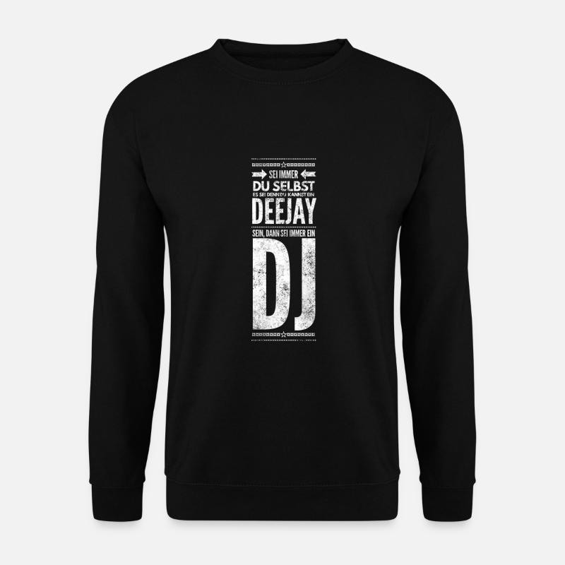 DJ Deejay Musik Techno Music Turntable Geschenk - Unisex Pullover - Schwarz