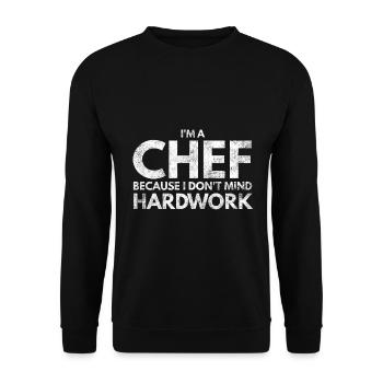 Koch Köchin Kochen Restaurant Küche Geschenk 5 - Unisex Pullover - Schwarz - Vorne - Alina (178cm) & Michal (187cm)