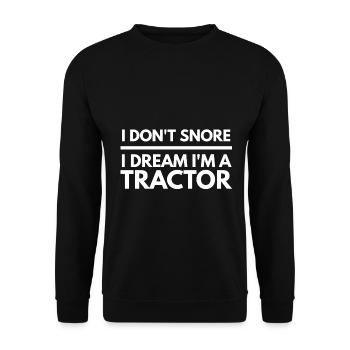 Tractor Agriculture Farmer Farmer Gift 1 - Unisex Sweatshirt - black - Front - Alina (178cm) & Michal (187cm)