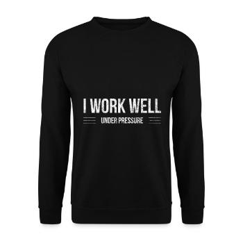 Scuba Diver Sea Snorkeling Scuba Gift 14th - Unisex Sweatshirt - black - Front - Alina (178cm) & Michal (187cm)