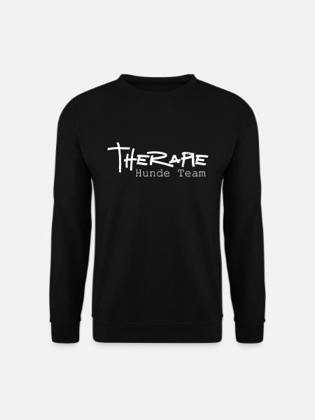 TherapieHundWeiss - Unisex Pullover - Schwarz