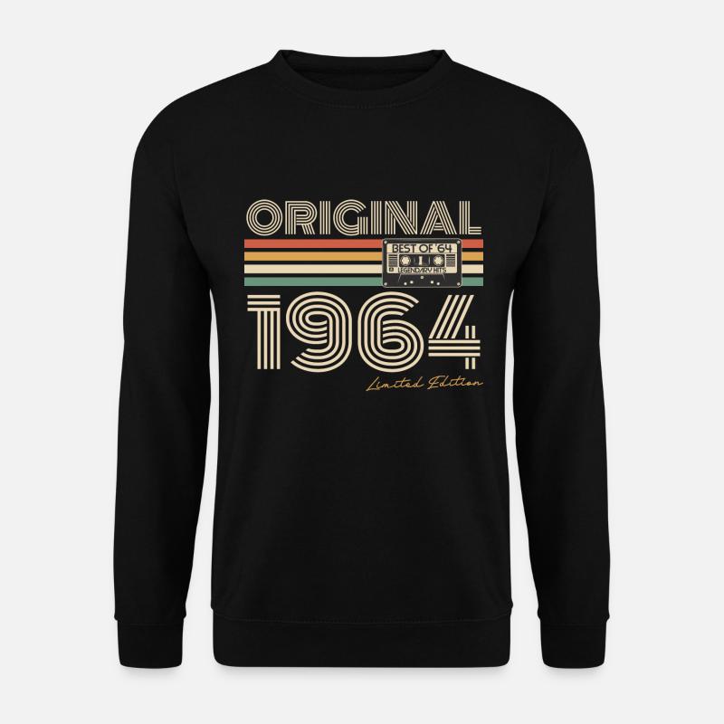Original 1964 Jahrgang Vintage Geburtstag Retro - Unisex Pullover - Schwarz