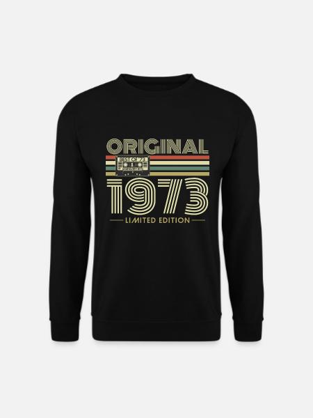 Original 1973 Jahrgang Vintage Geburtstag Retro - Unisex Pullover - Schwarz