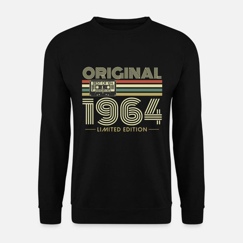 Original 1964 Jahrgang Vintage Geburtstag Retro - Unisex Pullover - Schwarz