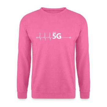Stop 5G heartbeat - Unisex Sweatshirt - pink - Front