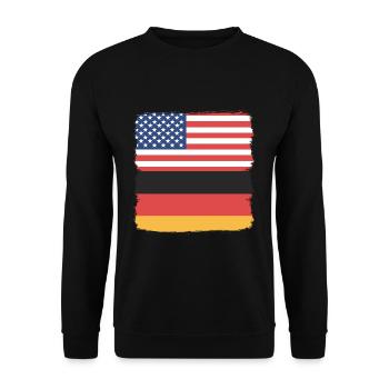 Deutschland - Unisex Pullover - Schwarz - Vorne - Alina (178cm) & Michal (187cm)