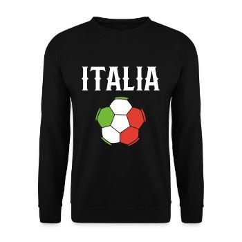 Italia - Sweat-shirt Unisexe - noir - Devant - Alina (178cm) & Michal (187cm)