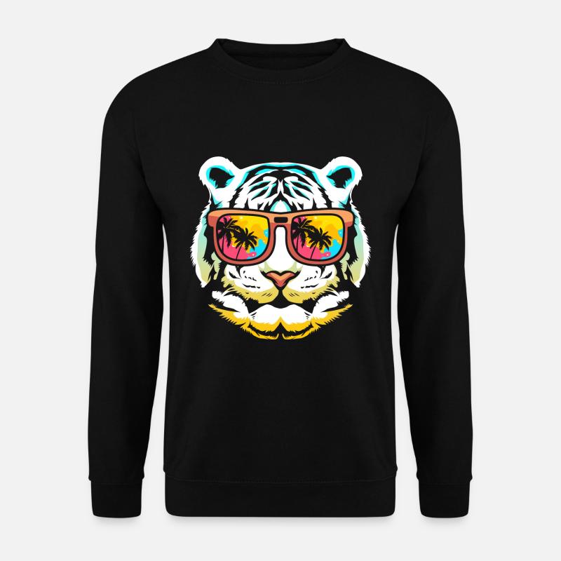 White Tiger - Unisex Sweatshirt - black