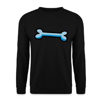 os coloré os de chien idée cadeau chien - Sweat-shirt Unisexe - noir - Devant - Alina (178cm) & Michal (187cm)