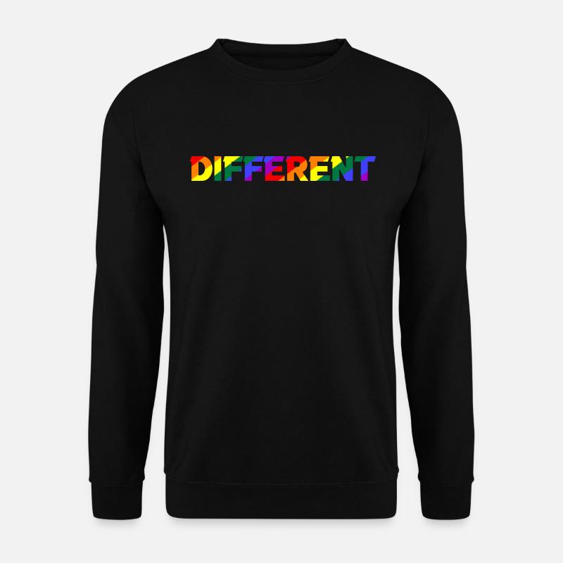 Différentes Rainbow Pride - Sweat-shirt Unisexe - noir