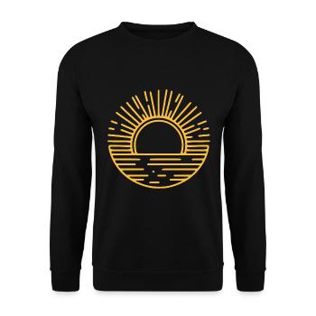Graphic Sun Sun Icon - Unisex Sweatshirt - black - Front - Alina (178cm) & Michal (187cm)