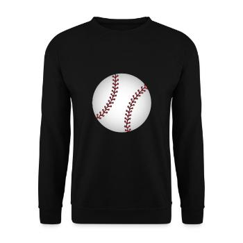 Baseball ball sport sport america - Unisex Sweatshirt - black - Front - Alina (178cm) & Michal (187cm)