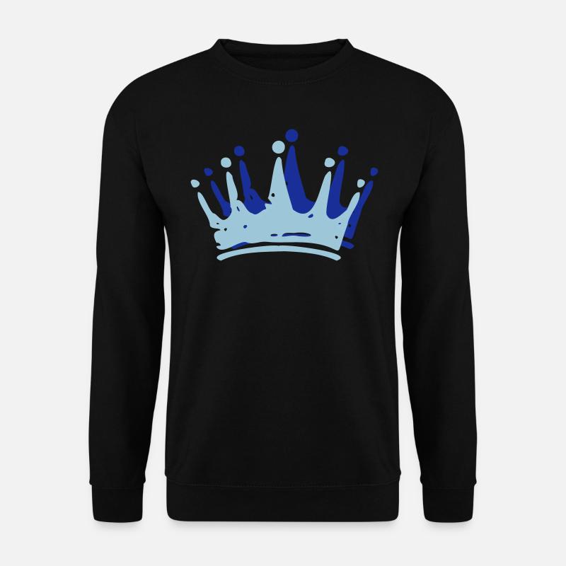 Krone Crown couronne - König - Königin - King - Unisex Pullover - Schwarz