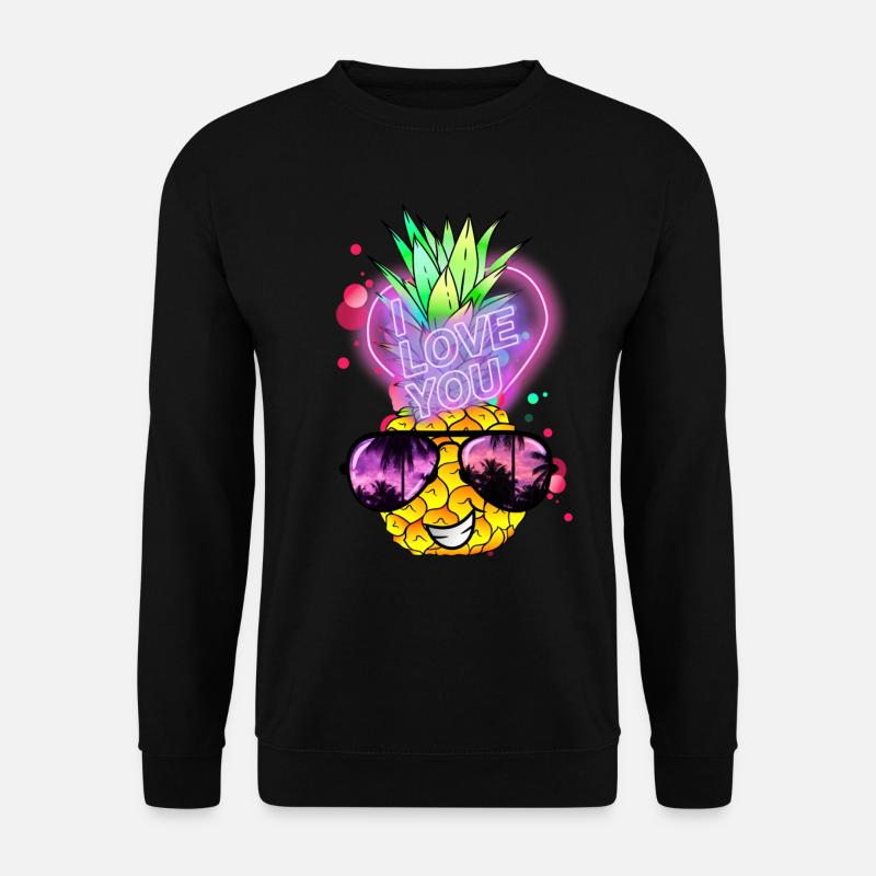 Pineapple in Love - Unisex Sweatshirt - black