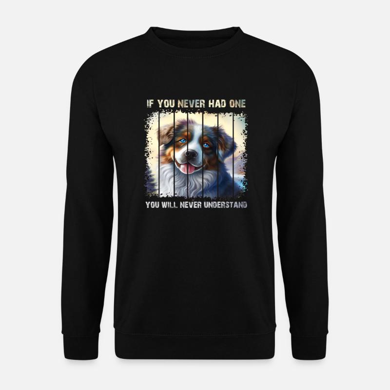 Australischer Schäferhund - Unisex Pullover - Schwarz