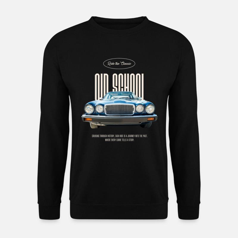old school muscle car - Unisex Pullover - Schwarz