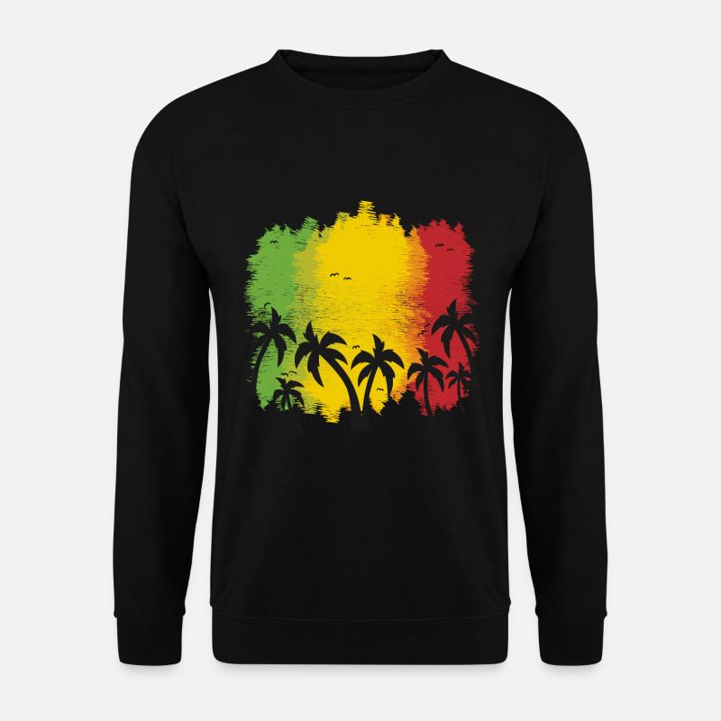 Reggae palms - Unisex Sweatshirt - black